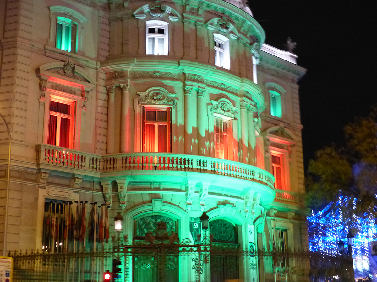 luces de navidad 2020: palacio de linares